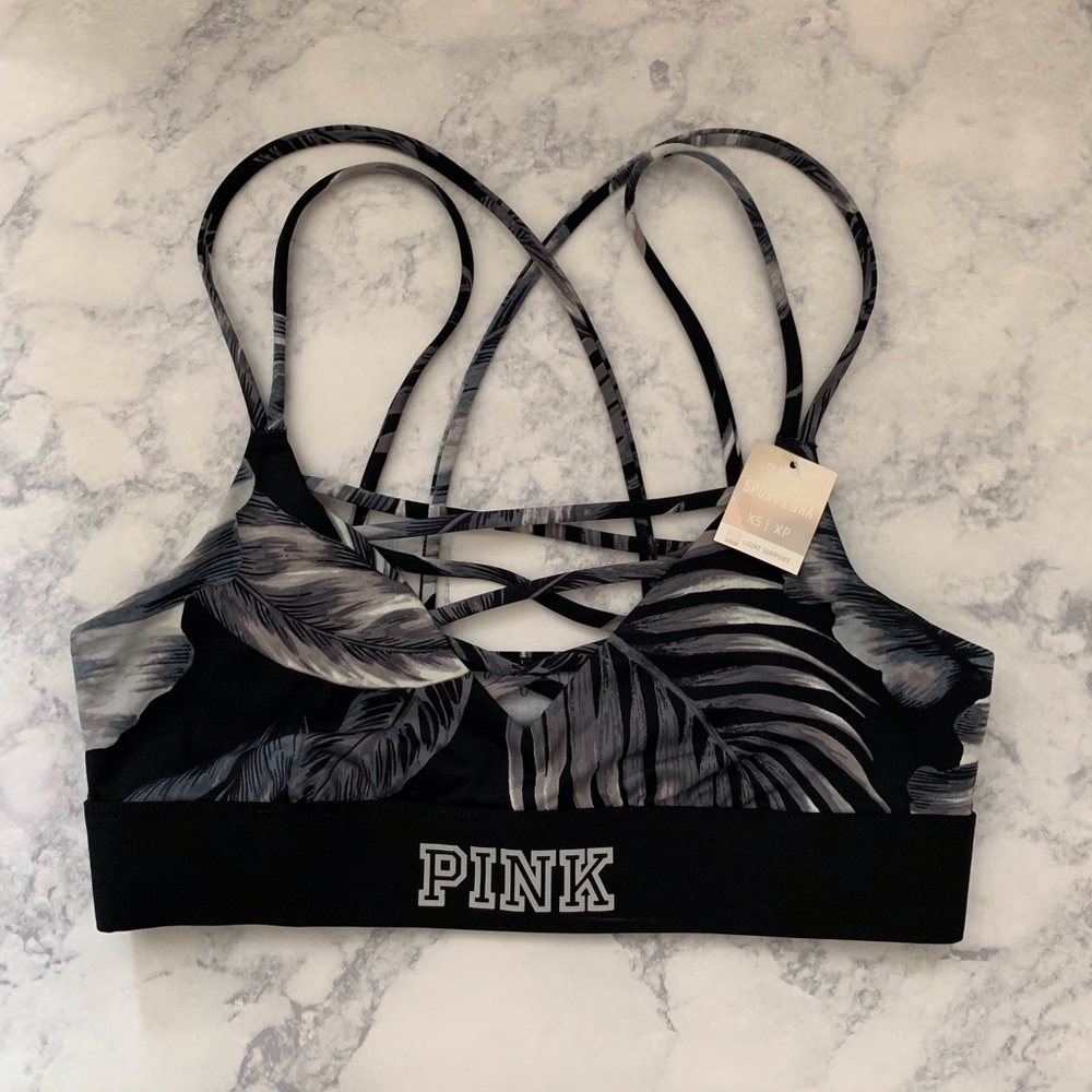 NWT VS PINK ULTIMATE unlined sport bra sz XS
